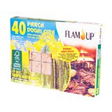 Flam Up Çiçek Özlü Doğal Çıra 40 Lı