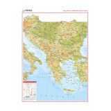Grbz Yaynlar Balkan Yarmadas Fiziki Haritas 70X100 CM